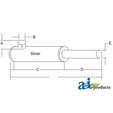 A & I PRODUCTS Muffler 5.3" x7" x21.9" A-71147567